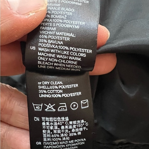 H&M Women’s Black Full Zip and Snap Jacket Size 14 - Picture 11 of 14